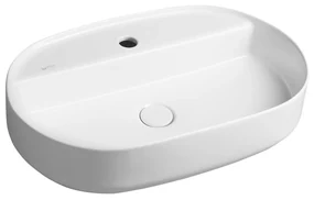 Biała ceramiczna umywalka 60x40 cm Infinity Oval – Sapho