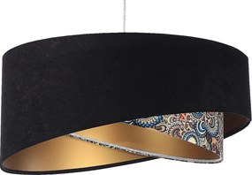 Lampa wisząca BLACK PATTERN czarna/złota