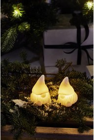 Białe dekoracje świetlne zestaw 2 szt. na baterie Coco – Sirius