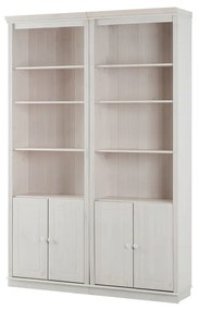 Biały regał z litego drewna sosnowego 148x223 cm Anita – Støraa
