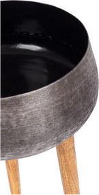 Metalowe ręcznie wykonane osłonki na doniczki zestaw 3 szt. ø 37,5 cm Varanasi – Bizzotto