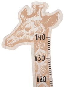 Dekoracyjna miarka wzrostu w kształcie żyrafy, MDF, 140 cm