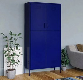 Granatowa szafa stalowa wielofunkcyjna D3-T46