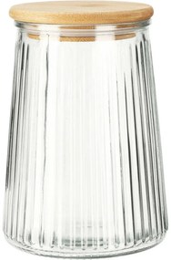 Słoik na żywność z pokrywką bambusową, 1 l, 1 l