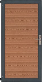 Brama panelowa kompozytowa - brązowa
