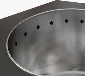 Outsunny Palenisko Ogrodowe z Pogrzebaczem, 45 x 38,8 x 46,5 cm, Srebrno-Czarne