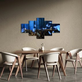 Obraz niebieskich motyli (125x70 cm)