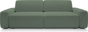 Sofa BOULI z funkcja spania i pojemnikiem ZIELONY RAVEN 77