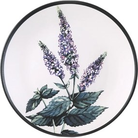Zestaw 6 płytkich talerzy kamionkowych Herbal 25 cm