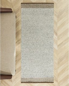 Beżowy wełniany chodnik dwustronny/tkany ręcznie 80x200 cm Nifelia – Kave Home