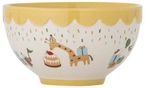 Żółto-kremowa kamionkowa miska dla dzieci ø 13,5 cm Celebrate – Bloomingville Mini