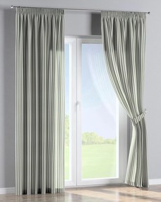 Zasłona na taśmie marszczącej 1 szt. kolor zielony tkanina wzorzysta