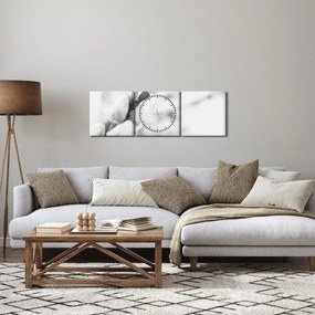 Obraz - Początek wiosny (z zegarem) (90x30 cm)