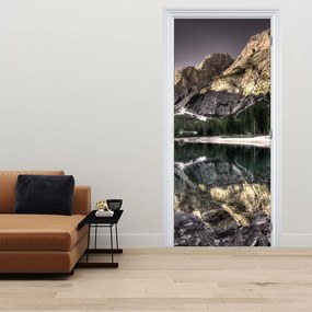 Fototapeta na drzwi - Jezioro w górach (95x205cm)