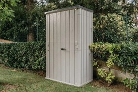 STORA WAY HIGH plastikowa szafa ogrodowa, beżowa