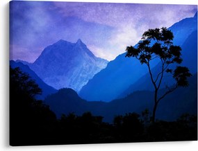 Obraz - Nocne niebo w Nepalu (70x50 cm)