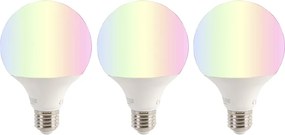 Zestaw 3 inteligentnych żarówek LED E27 RGBW G95 11W 1050lm 2200-4000K