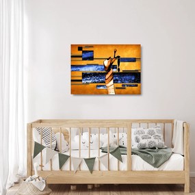 Obraz na szkle obrazu abstrakcyjnego (70x50 cm)