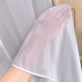 Firana błysk Jodełka gładka bez wzorów na metry wys. 300 cm ołowianka