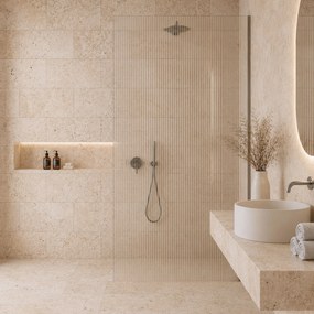 Massi Trawertyn Beige Classic Mix płytka 60 x 31,2 x 1,2 cm szczotkowana