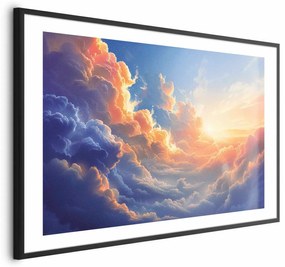 Plakat Symfonia barw 60x40 cm z ramą czarną z marginesem ARTGEIST B
