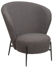 Szary fotel z materiału bouclé Orbit – DAN-FORM Denmark