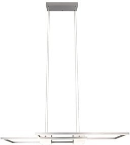 Lampa wisząca LED ze zdalnym sterowaniem i ściemniaczem w kolorze srebra Albany – Trio