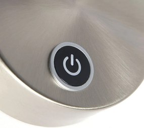 Nowoczesna lampa ścienna ze stali, w tym LED ze ściemniaczem dotykowym - Arch