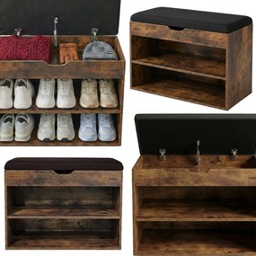 Szafka na buty z siedziskiem LEVA, 60 x 30 x 47 cm