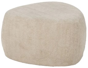Beżowy puf z materiału bouclé – Ixia