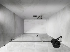 Mexen Lunar-B drzwi prysznicowe uchylne lewe 140 cm, transparent, gun metal - 832S-140-050-95-00-L