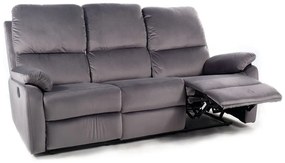Sofa rozkładana SPENCER 3 VELVET szara SIGNAL