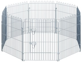 PawHut Kojec dla Szczeniąt Metalowy Wybieg Bezpieczny 63x76 cm Srebrny | Aosom PL