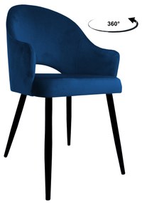 Krzesło obrotowe Velvet podstawa czarna MG16