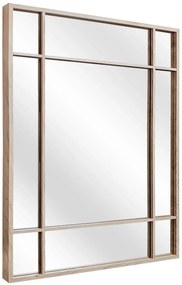 Nowoczesne dębowe lustro wiszące C8-N65