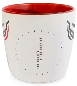 Kubek Diablo Chairs biało-czerwony