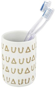 Beżowy ceramiczny kubek na szczoteczki do zębów Avila – Wenko