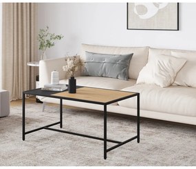 Czarno-naturalny stolik 60x100 cm Altino – Unique Furniture