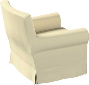 Pokrowiec na fotel Ektorp Jennylund kolor ecru tkanina połyskliwa, welwetowa
