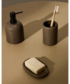 Ciemnobrązowy dozownik do mydła ceramiczny Selime – Kave Home
