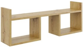 Skandynawska półka ścienna w kolorze dąb artisan - Dorsa