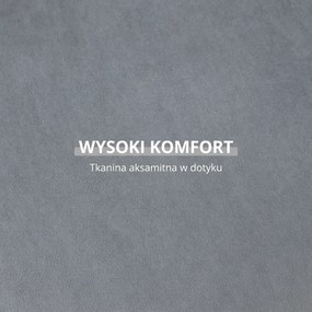 HOMCOM pufa aksamitna szara z pojemnikiem na przechowywanie do salonu sypialni 2 w 1 wygodna | Aosom PL
