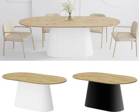 Rozkładany owalny stół Capitolo Hubertus dąb / mat