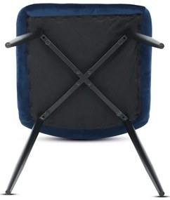Zestaw krzeseł do jadalni CT-281 BLUE4, 4 szt.
