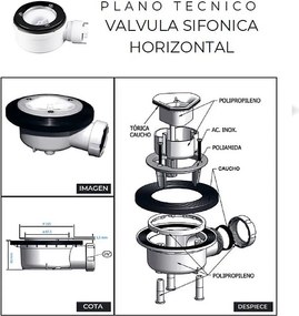Brodzik z żywicy antypoślizgowy | Zawiera syfon i kratkę odpływową | Kolor Szary Cementowy | 160x70cm
