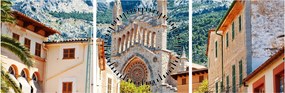 Obraz - Sóller, Majorka (z zegarem) (90x30 cm)