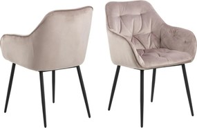 Aksamitne krzesło z pikowaniem Brooke Vic