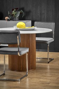 Okrągły stół Bruno z marmurowym blatem