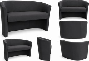 Sofa CLUB tapicerowana tkanina Eko-skóra : Kolor tkaniny - EKO-SKÓRA - 23D, Typ tkaniny - Eko-skóra