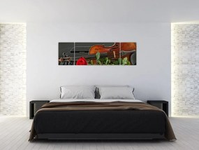 Obraz - Pamięć muzyka (170x50 cm)
